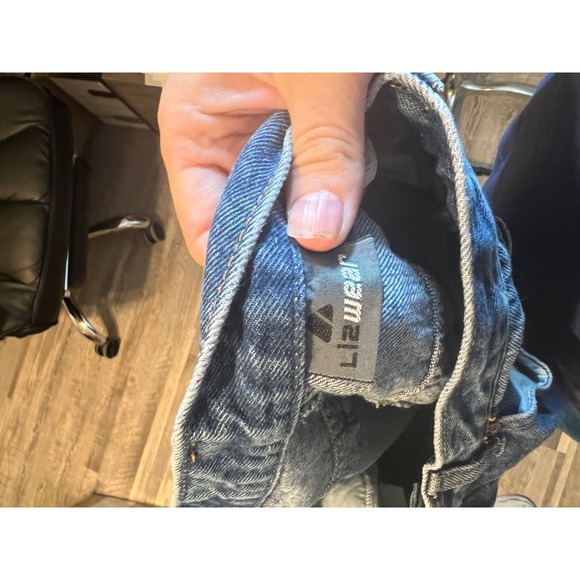 Lizwear Womens Medium Wash High Rise Straight Leg Denim Jeans Size 10 - Picture 3 of 6